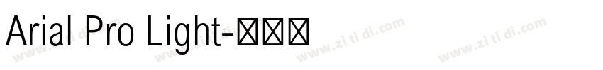 Arial Pro Light字体转换